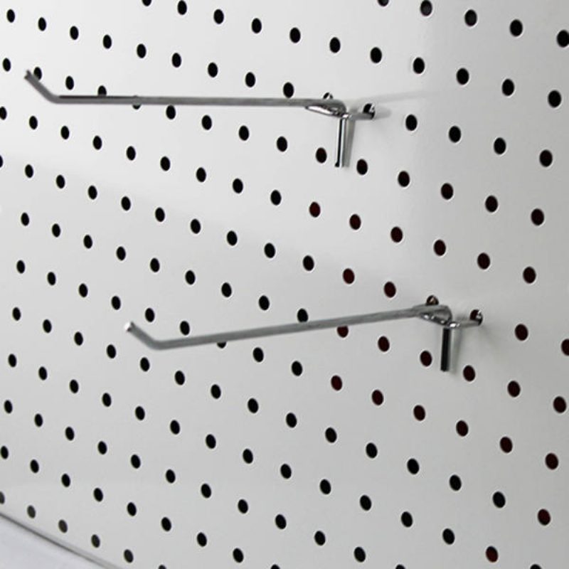 10 Ks Háčikov Na Vystavenie Na Stenu Z Nehrdzavejúcej Ocele Pre Panel Slatwall V Salóne 10 × 150 mm