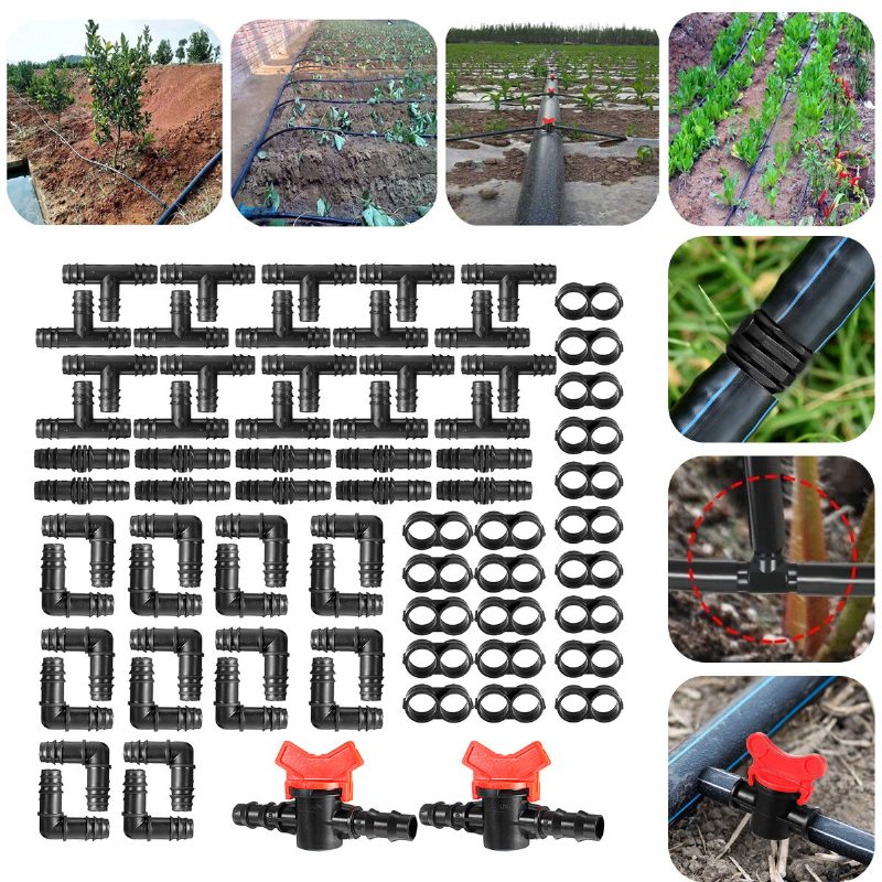 82/80 Ks Súprava Na Montáž Závlahy Na Kvapkovú Závlahu Ostnaté Konektory Montážne Nástroje