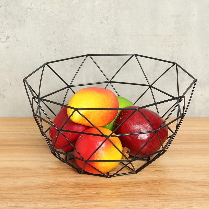 Geometrická Dekorácia Z Kovového Drôtu Na Uloženie Stojana Na Vystavenie Košíka Na Misu S Ovocím A Zeleninou