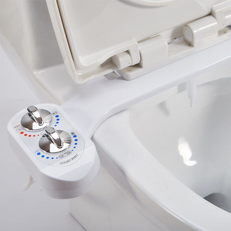 Nadstavec Na Wc Sedadlo Na Bidet Sprej Na Horúcu Studenú A Sladkú Vodu Neelektrický Mechanický