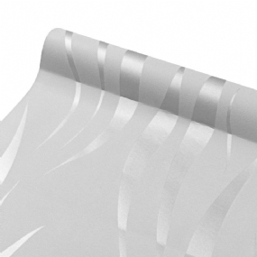 Strieborná 3d Netkaná Textilná Tapeta S Vlnitým Pásikom Vodotesná Moderná Jednoduchá Dekorácia Do Obývačky