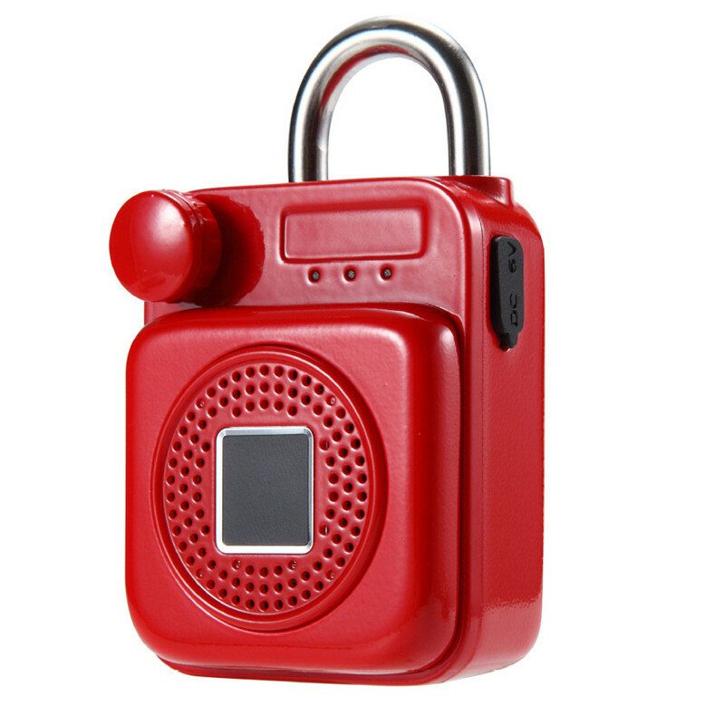 Tvar Mini Batohu Bluetooth Reproduktor Smart Lock Usb Nabíjanie App/fingerprint Unlock Visiaci Zámok