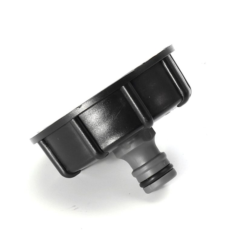 Záhradná Hadica Ibc Závitový Uzáver 1/2" 3/4" Adaptér Konektor Fitting Čierny