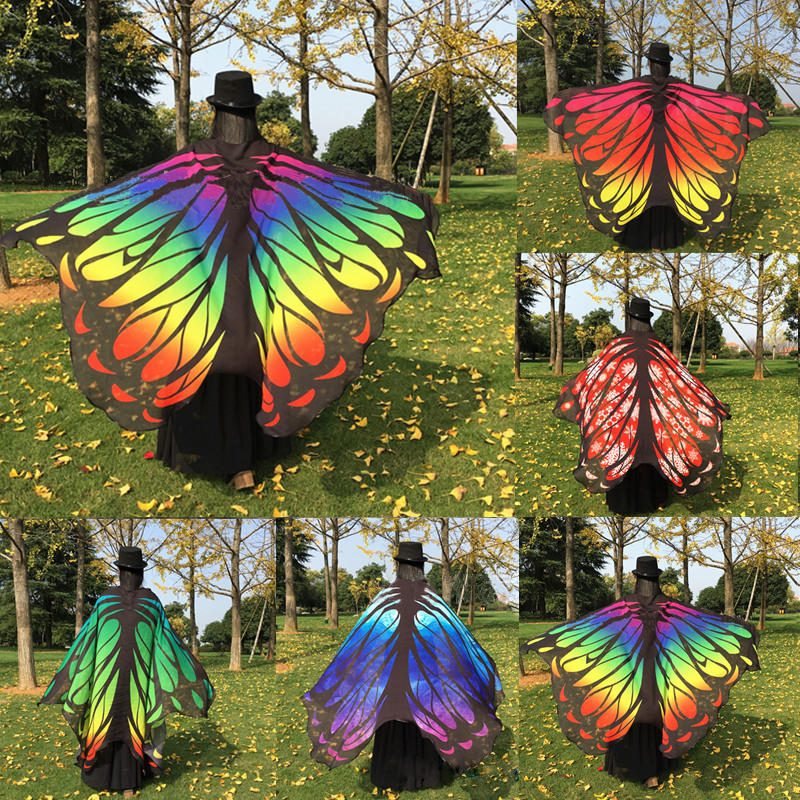 Honana Wx-88 135x200cm Butterfly Bohemian Šifón Plážová Osuška Dámska Šál Sukňa Tapiséria