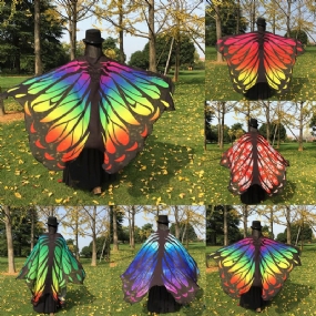 Honana Wx-88 135x200cm Butterfly Bohemian Šifón Plážová Osuška Dámska Šál Sukňa Tapiséria