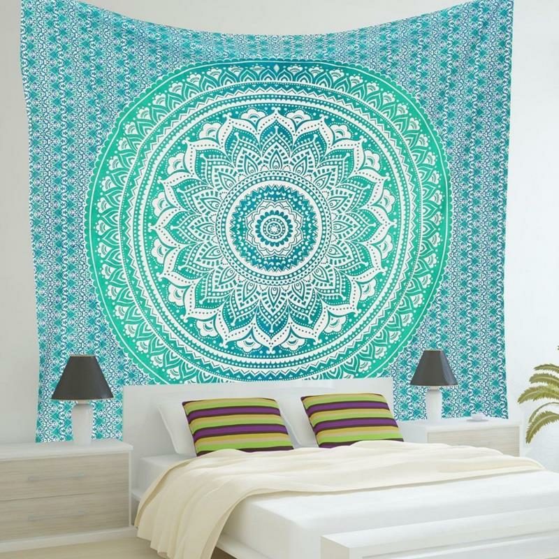 Honana Wx-99 New 150 X 210 cm V Bohémskom Štýle Polyesterová Plážová Podložka Na Uteráky Z Tapisérie Mandala Obdĺžniková Posteľná Bielizeň