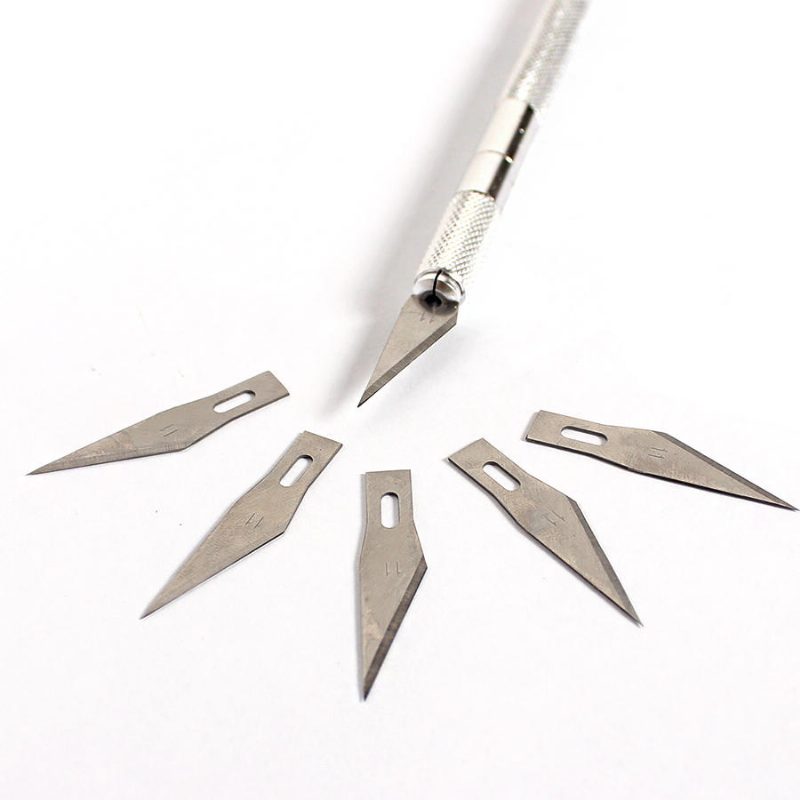 6 Čepeľový Hliníkový Vyrezávací Nôž Extra Záložná Socha Graver Multifunkčná Sada Vyrezávacích Nožov