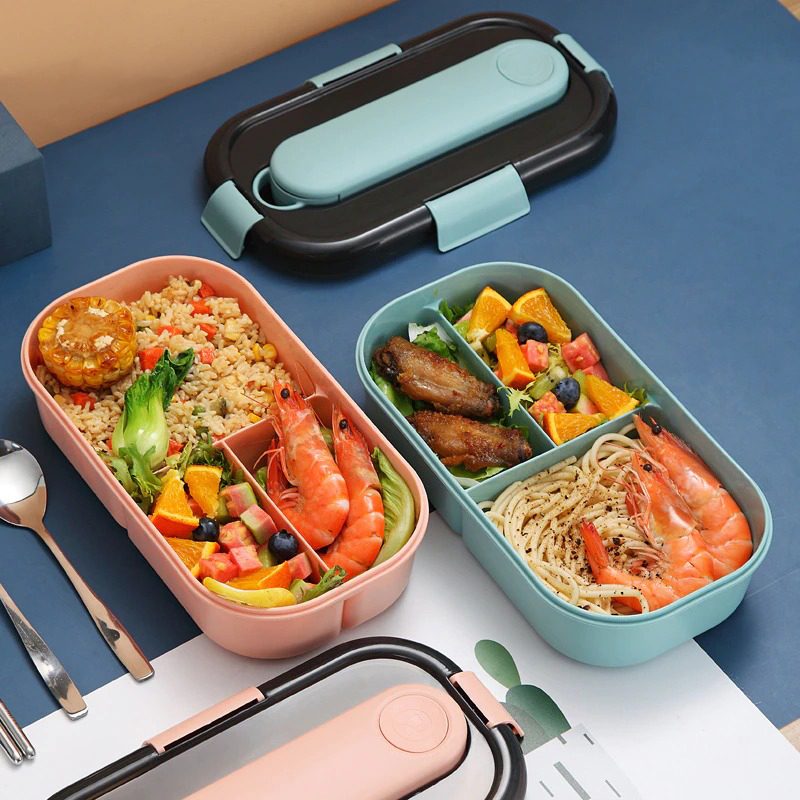 Bento Lunch Box Plastová Nádoba Odolná Voči Úniku