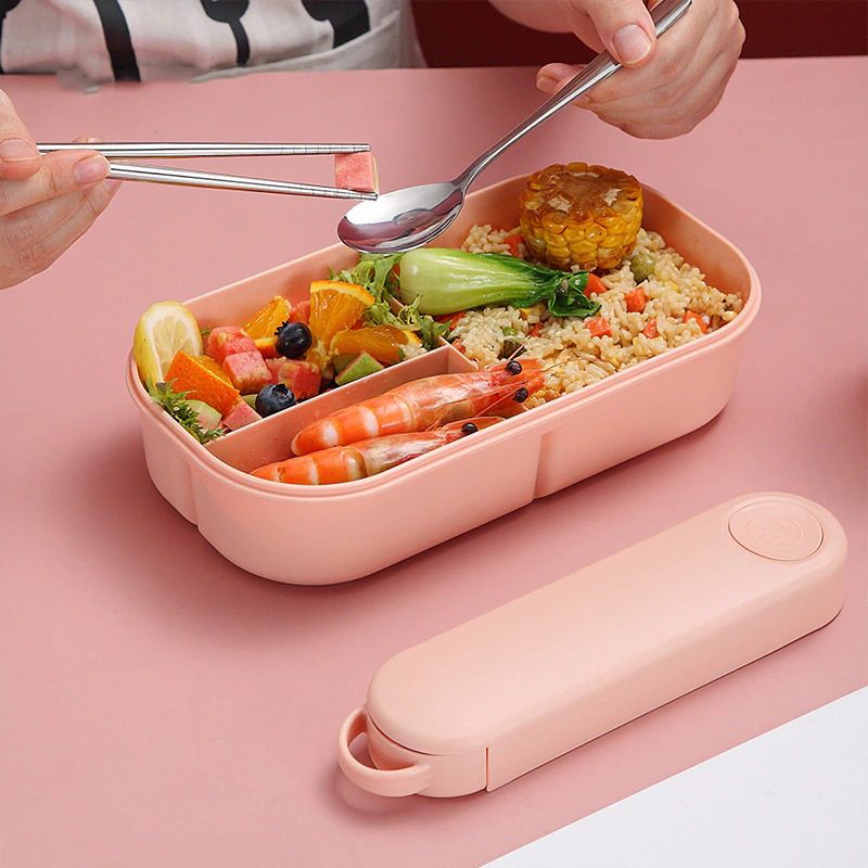 Bento Lunch Box Plastová Nádoba Odolná Voči Úniku