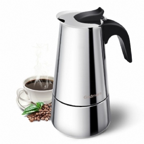 Godmorn Varič Espresso Moka Konvička 450 Ml/15 Oz/9 Šálok Classic Cafe Percolator Maker Nerez Vhodné Pre Indukčné Sporáky