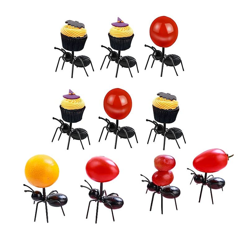 Mravce Jedlo Ovocné Trsátka Dekorácia Vidličky V Tvare Mravcov 12 Ks