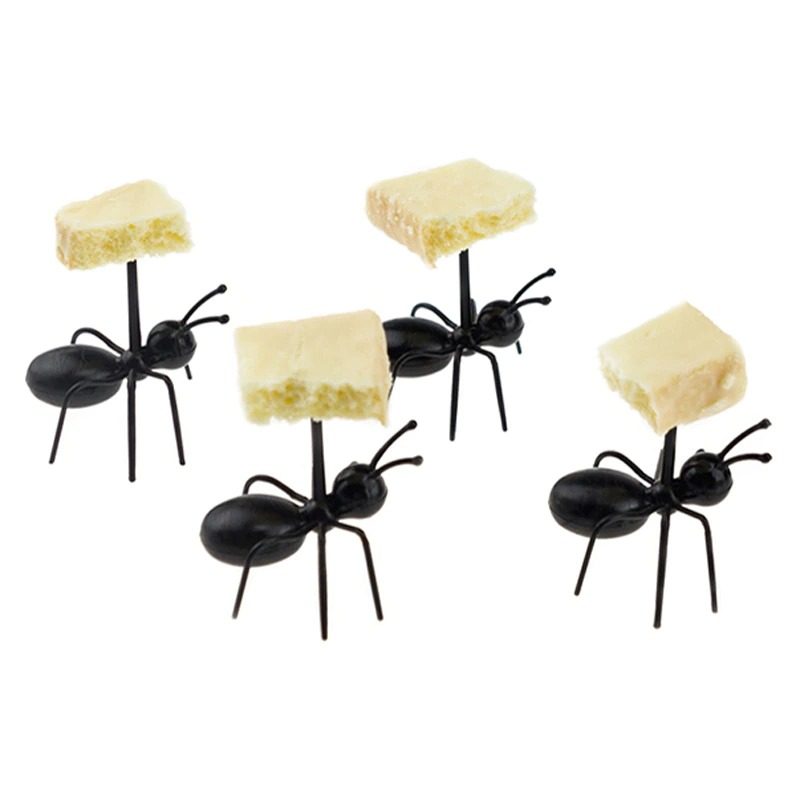 Mravce Jedlo Ovocné Trsátka Dekorácia Vidličky V Tvare Mravcov 12 Ks