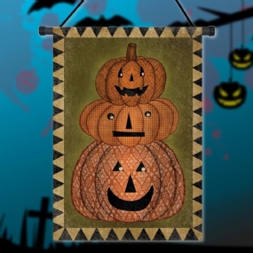 30x45cm Halloween Tekvica Polyester Uvítacia Záhradná Sviatočná Dekorácia