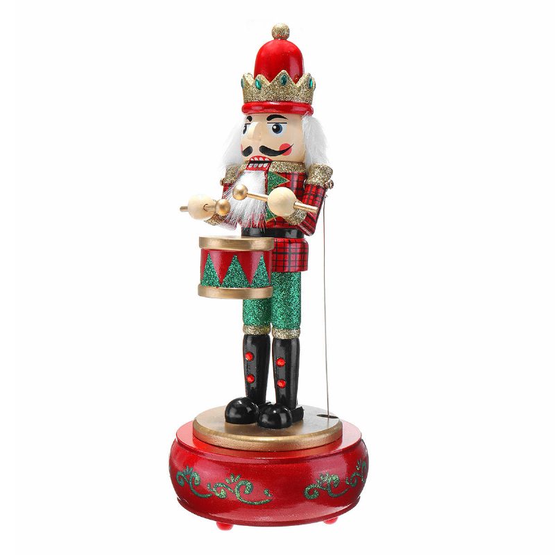 32cm Drevený Strážny Luskáčik Na Hračky Hudobná Krabička Na Vianočné Ozdoby Vianočný Darček