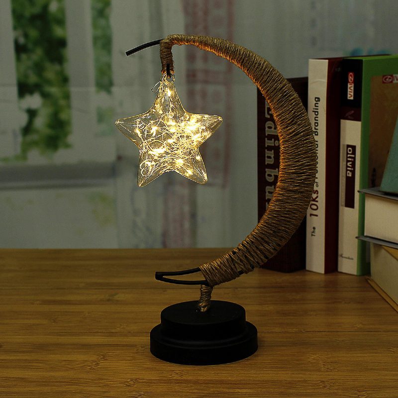 3d Battery Star Night Light Glass Led Home Party Lampa Na Vianoce