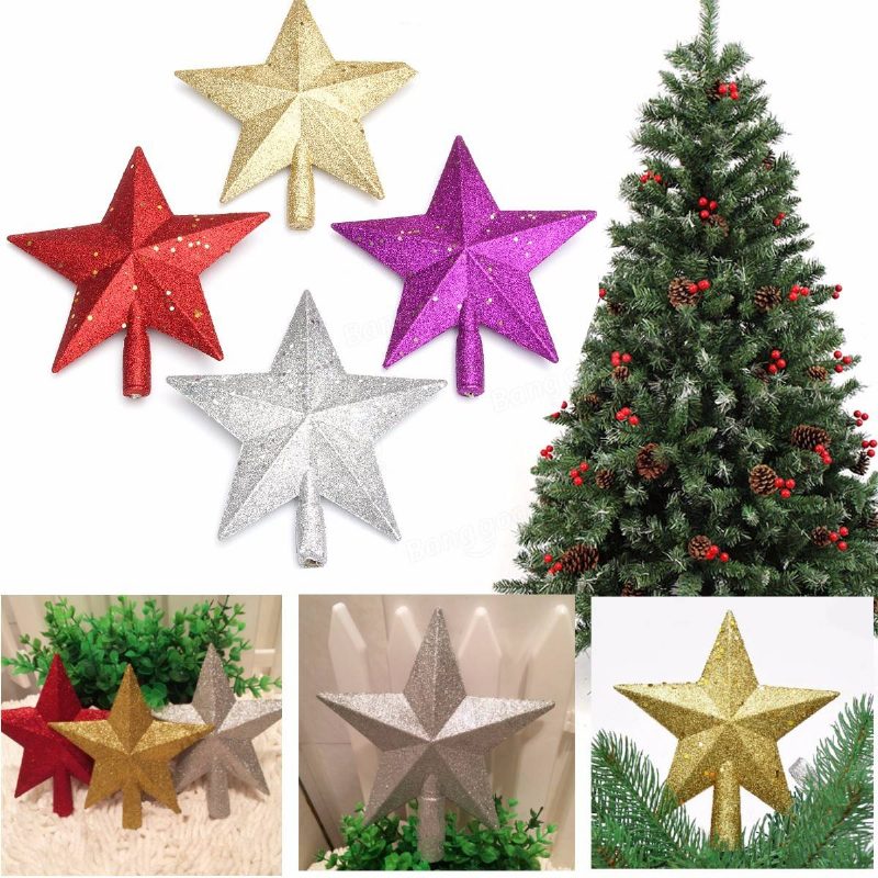 3d Shinny Glitter Star Christmas Tree Topper Vianočná Dekorácia