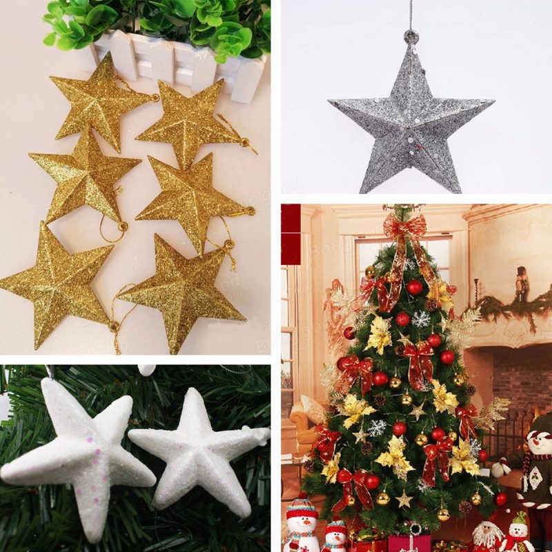 3d Shinny Glitter Star Christmas Tree Topper Vianočná Dekorácia