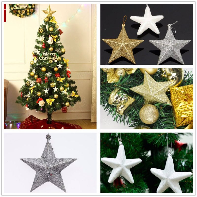 3d Shinny Glitter Star Christmas Tree Topper Vianočná Dekorácia