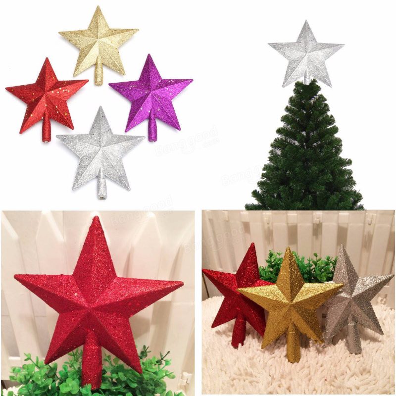 3d Shinny Glitter Star Christmas Tree Topper Vianočná Dekorácia