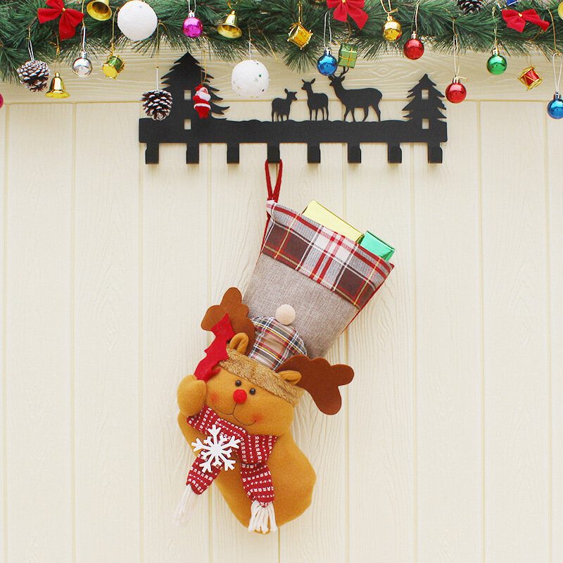 Christmas Candy Bag Pančucha Santa Claus Ponožka Darčeková Taška Guble Tree Ornaments Dekorácie
