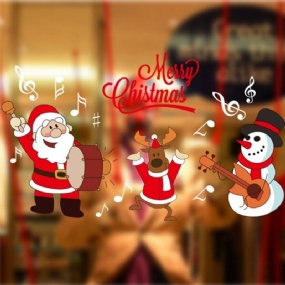 Diy Vianočné Samolepky Na Stenu Dekoratívne Na S Vianočným Santa Clausom Na Sklo