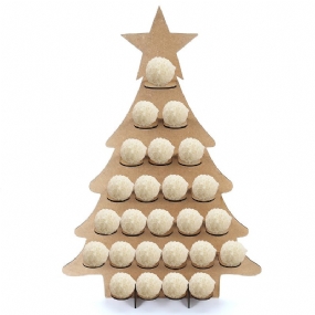 Drevený Rodinný Adventný Kalendár Vianočný Stromček S 25 Stojanmi Na Čokoládu Stojan Na Domáce Dekorácie