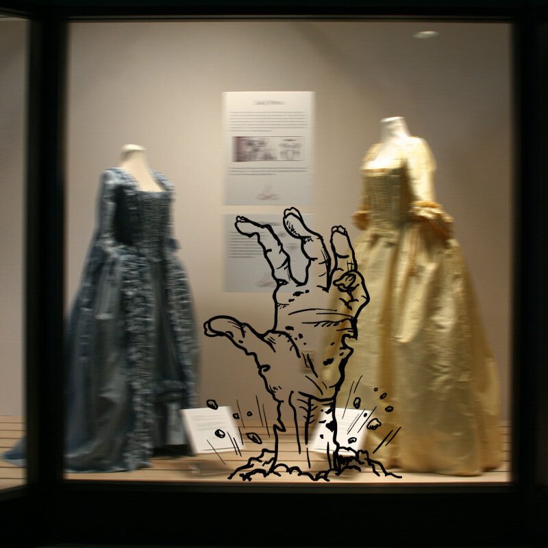 Halloween Ghost Hand Glass Dekorácia Na Stenu Nálepka Na Party House Domáca Kreatívna