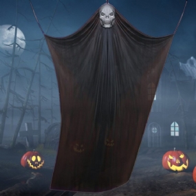 Halloweenska Dekorácia Duchov Na Večierku Zavesenie Strašidelného Domu Rekvizita V Interiéri Vonku