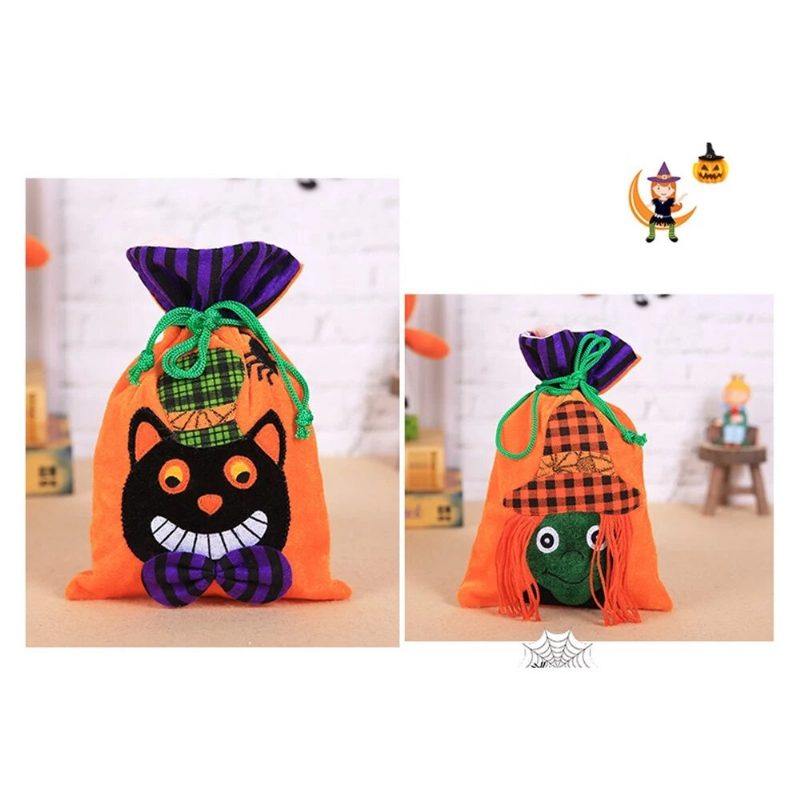 Halloweenska Detská Čokoládová Taštička Na Balenie Cukroviniek Velvet Darčeková Taška