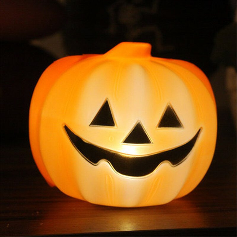 Halloweenska Led Lampa Pumpking Skull Lamp Light Halloween Party Dekorácia