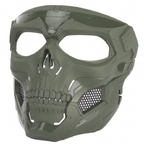 Halloweenska Taktická Airsoftová Maska Skull Paintball Cs Vojenská Ochranná Celotvárová Prilba