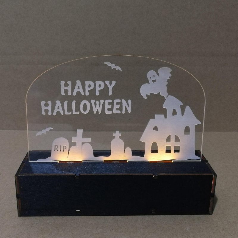 Jm01508 1 Ks Halloweenska Dekorácia Led Lampa Sviečka S Led Čajovými Sviečkami Pre Halloweenske Dekorácie