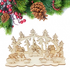 Jm01693 Diy Vianočná Drevená Hračka Zábavná Párty Dekorácia Na Plochu Vianočné Drevené Ozdoby