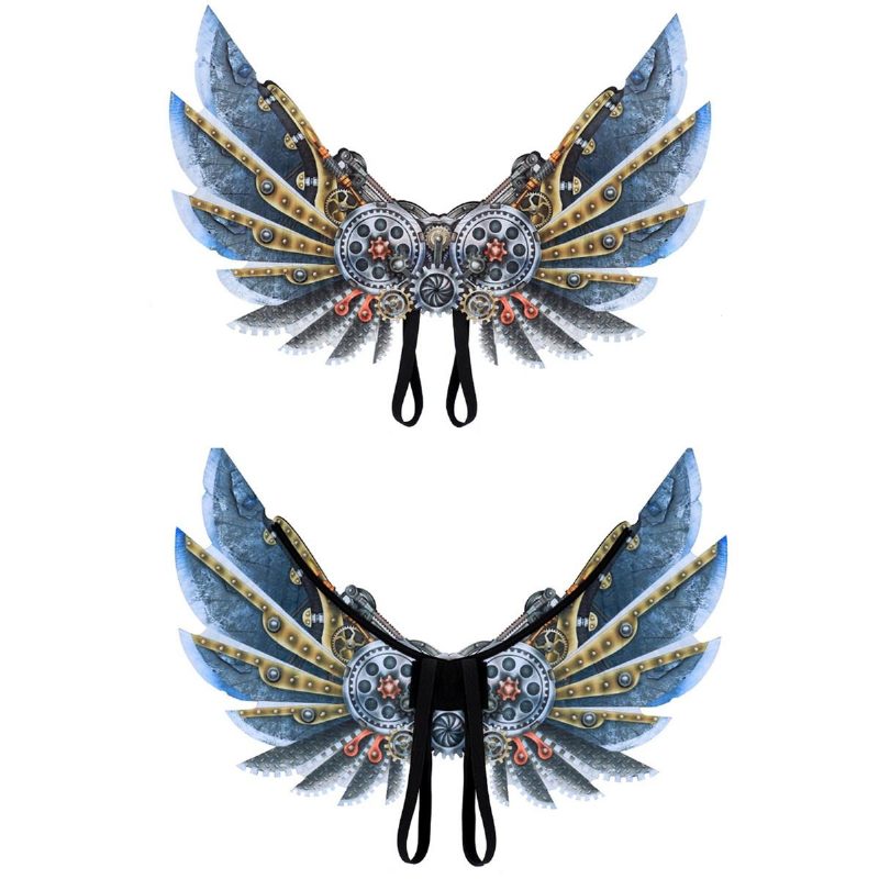 Mardi Gras Steampunk Gear Wings Cosplay Karnevalová Párty Unisex Kostýmové Krídla