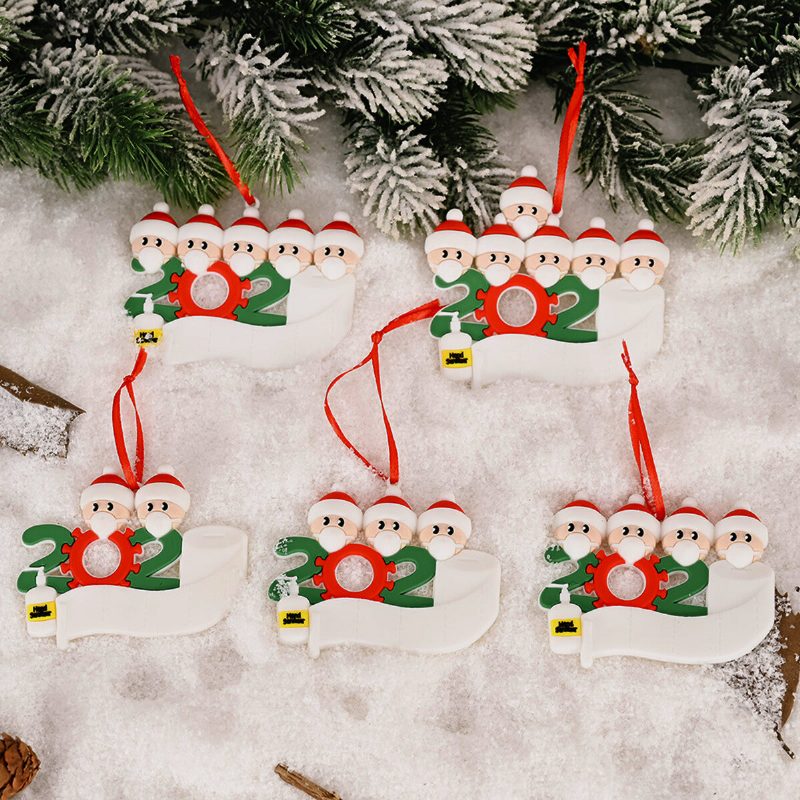 Maska Santa Snehuliak Ornament Diy Meno Pozdravy Ozdoba Na Vianočný Stromček Na Ozdobu Vianočného Stromčeka