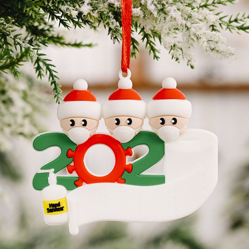 Maska Santa Snehuliak Ornament Diy Meno Pozdravy Ozdoba Na Vianočný Stromček Na Ozdobu Vianočného Stromčeka