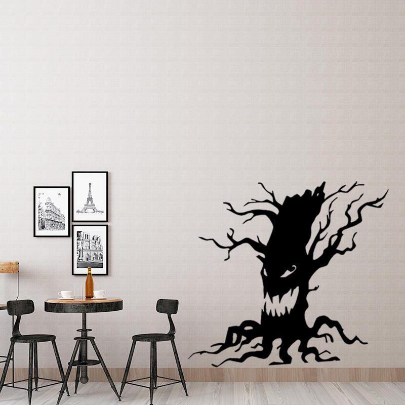 Miico Fx3014 Halloween Nálepka Kreslená Vzor Duchovného Stromu Odnímateľné Nálepky Na Stenu