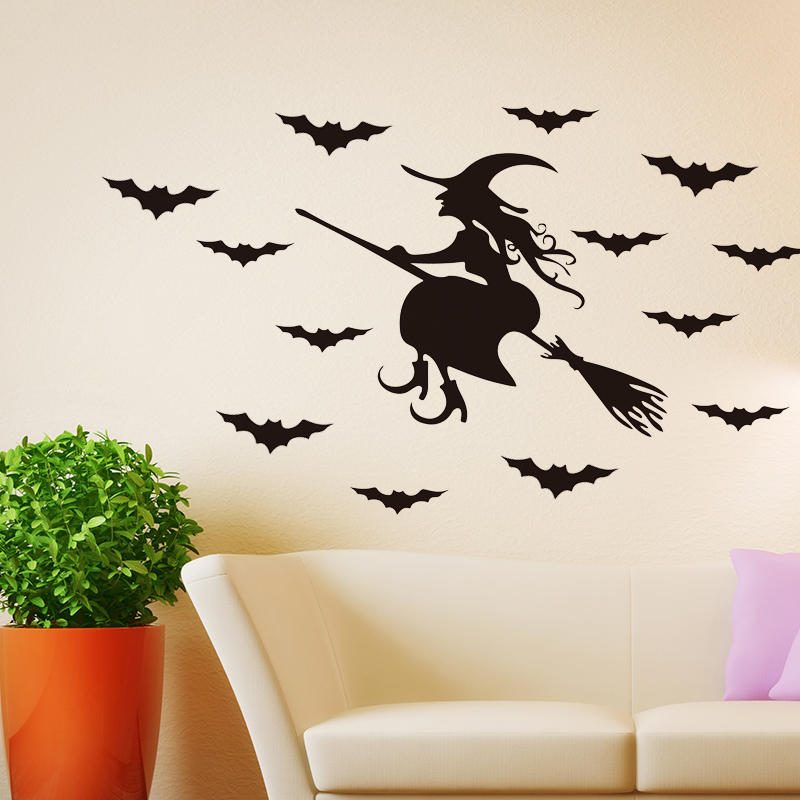 Miico Fx3028 Halloween Sticker Samolepka Na Stenu Odnímateľné Samolepky Na Dekoráciu Miestnosti