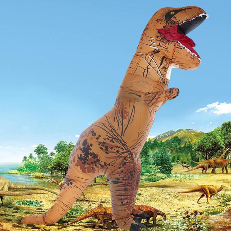 Simulácia Nafukovacích Hračiek Tyrannosaurus Rex Zábavné Vystrašené Nafukovacie Oblečenie Pre Dinosaurov