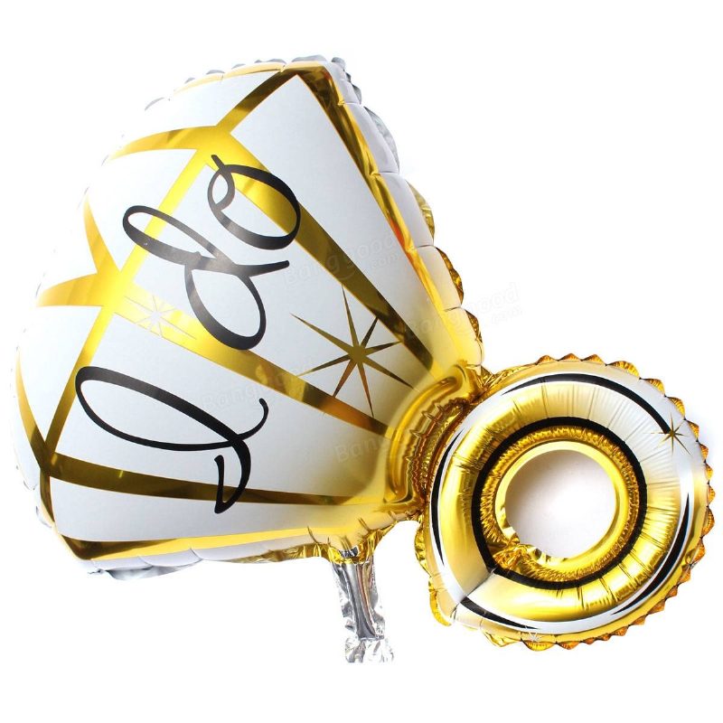 Veľký Diamantový Prsteň Hliníkový Fóliový Balón I Do Návrh Balónov Valentínska Dekorácia Na Svadbu
