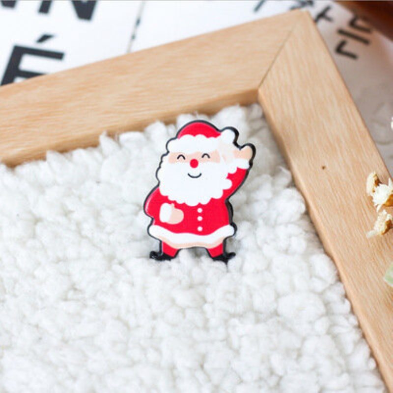 Vianočný Mini Slávnostný Snehuliak Brošňa S Losom Novoročným Zdobením S Golierom Na Košeli