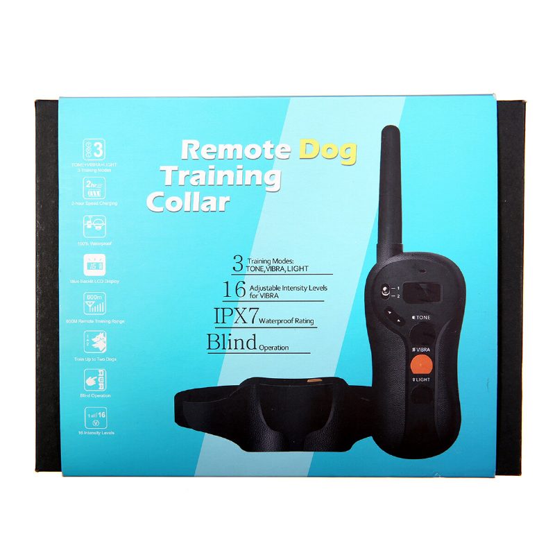 2x Focuspet Lcd Electric Remote Dog Shock Bark Collar Trainer Training Ipx7