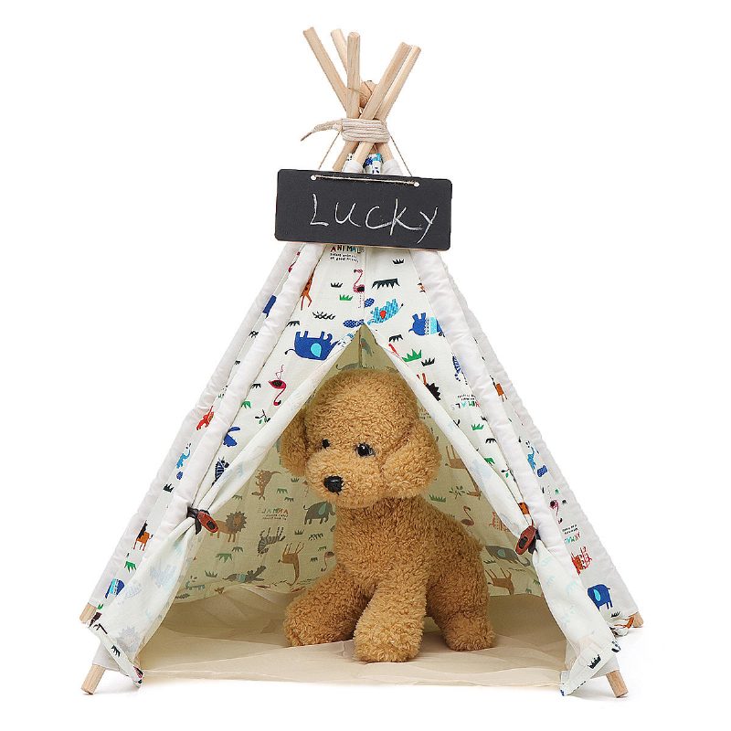 Domček Pre Psov Umývateľný Stan Puppy Cat Indoor Outdoor Home Play Teepee Pet Bed