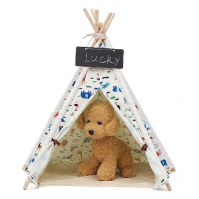 Domček Pre Psov Umývateľný Stan Puppy Cat Indoor Outdoor Home Play Teepee Pet Bed