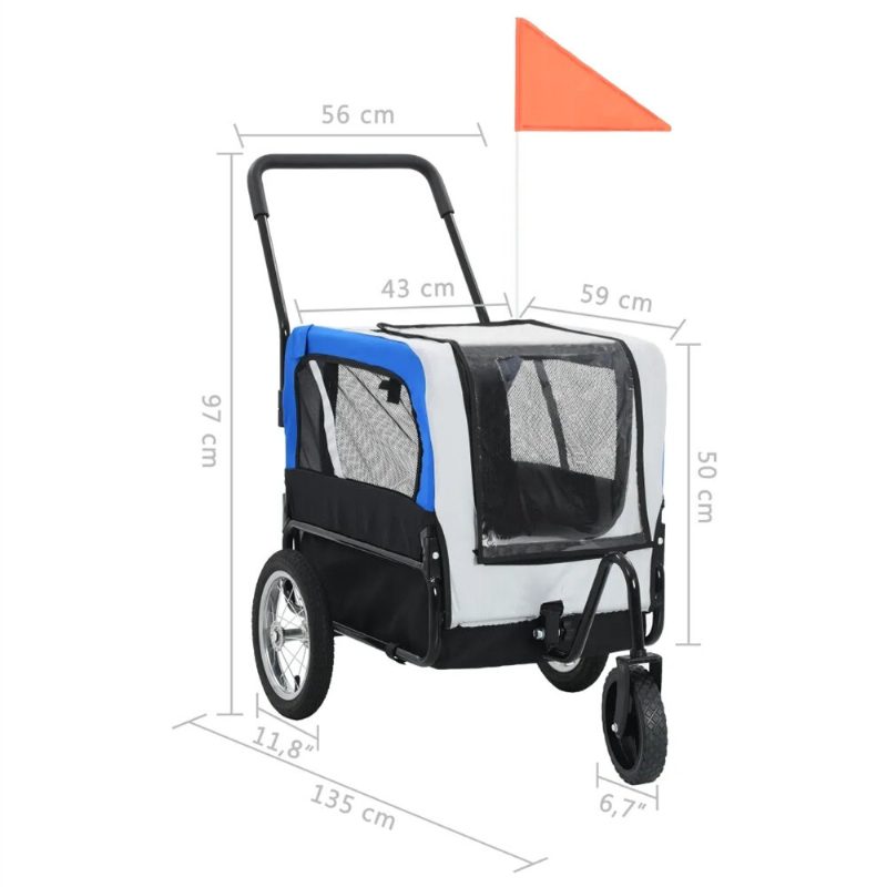 Eu Príves Na Bicykel Pre Domáce Zvieratá 91763 Prepravka Pre Psov Pre A S Odolným Rámom Priedušná Ochranná Sieť Vozík Pre S Dizajnom Kolies Otočného O 360°