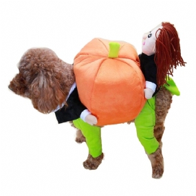 Funny Pet Dog Tekvica Pohybujúce Sa Obleky Pet Party Festival Oblečenie Kostým Zimné