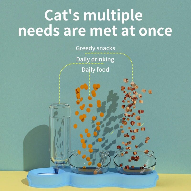 Miska Na Pitie A Jedenie Automatického Kŕmidla Pre Mačky