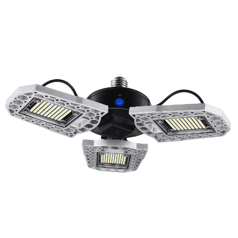 100w 24000lm Led Garážové Svetlo E26/27 Stropná Záplavová Lampa Svetelný Senzor Deformovateľné