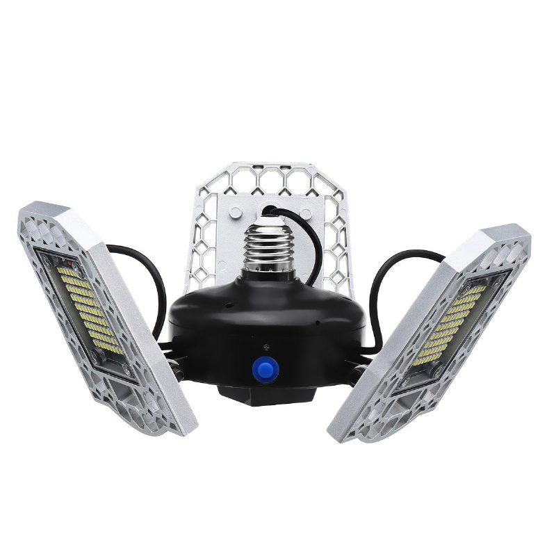100w 24000lm Led Garážové Svetlo E26/27 Stropná Záplavová Lampa Svetelný Senzor Deformovateľné