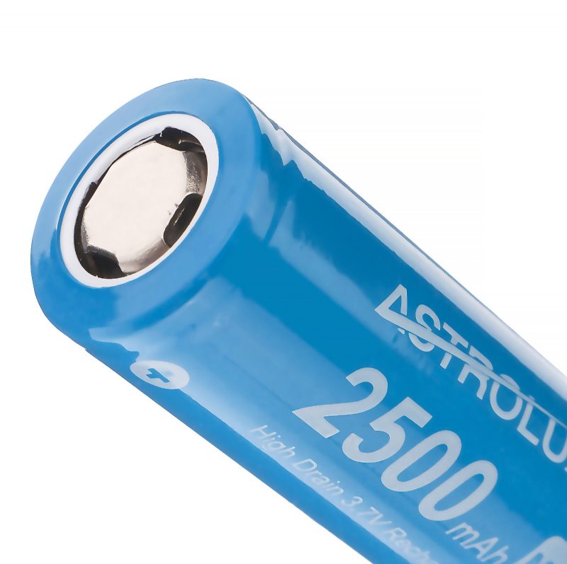 10ks E1825 18a 2500mah 3.7v 18650 Li-ion Batéria Nechránená Nabíjateľná Lítiová S Vysokým Odberom Pre Astrolux Nitecore Lumintop Fenix Olight Baterky Rc Hračky Domáce Náradie